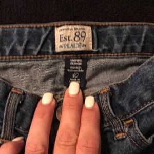 Children’s Plc Skinny Jeans w/adjustable waist S10